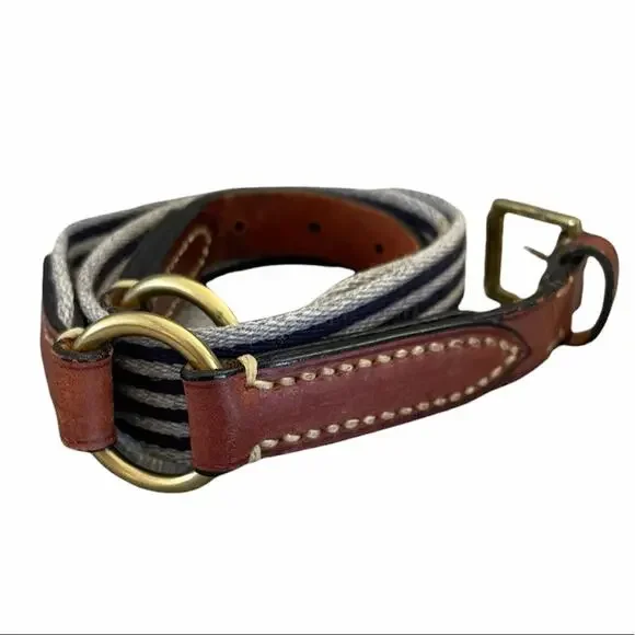 Dooney & Bourke men’s leather/ fabric belt